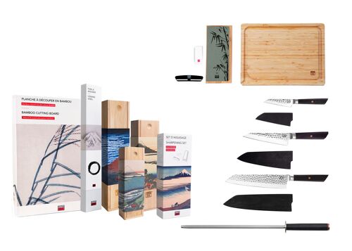 Set de couteaux Essentiel Bunka Deluxe - 6 pièces