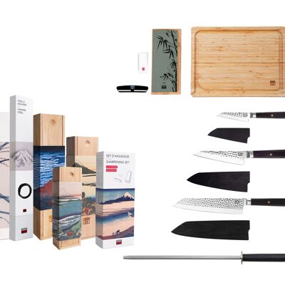 Essential Bunka Deluxe Knife Set - 6 pieces