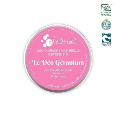 Festes Geranium-Deodorant 50 ml aus kontrolliert biologischem Anbau