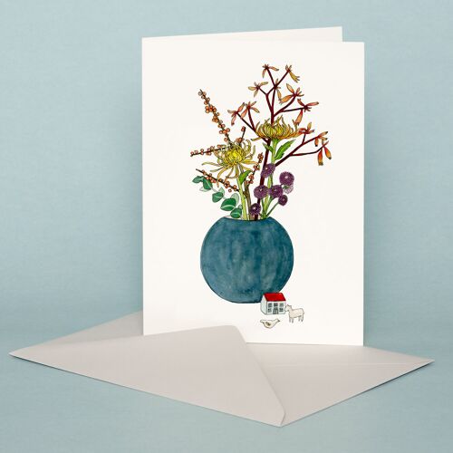 Greeting Card Large Bouquet Autumn