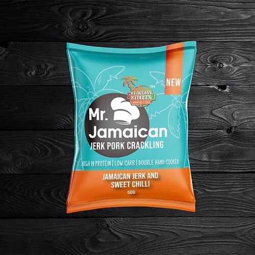Jamaican Jerk & Sweet Chilli Crackling - Pack of 10