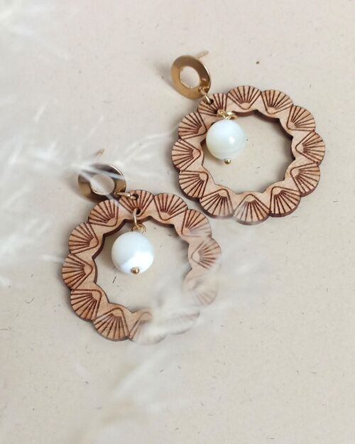 Maxi boucles coquillage