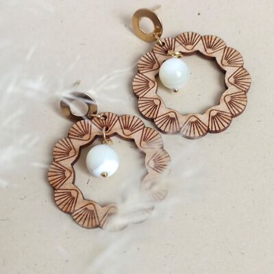 Pendientes maxi conchas