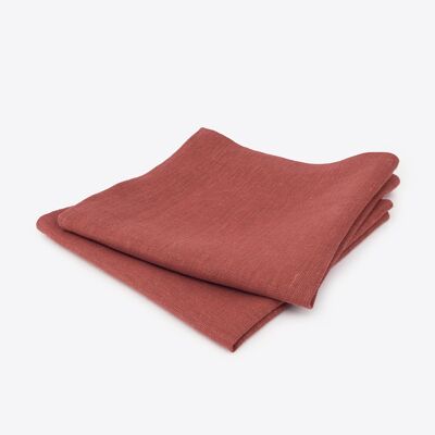 Rust Linen Napkin - 18x18-inches - Blush