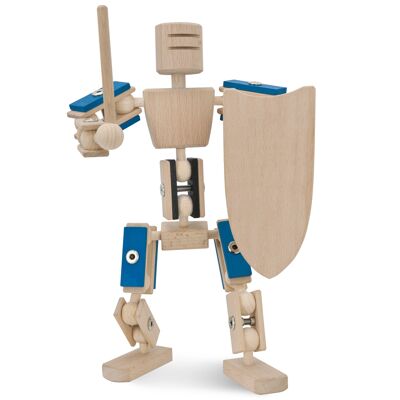 Wooden Heroes Blue Knight