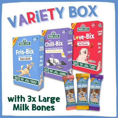 Bix Variety Box 3x plus 3x Large Milk Bones