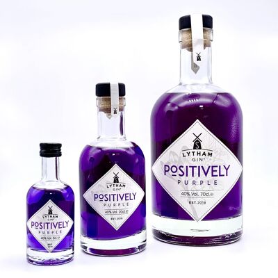 Positively Purple - Zeitgenössischer Dry Gin mit Farbwechsel - 40% ABV - 5cl
