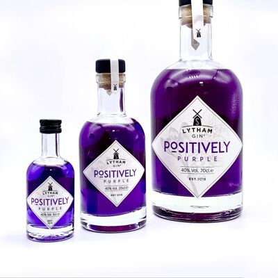 Positively Purple - Colour Changing Contemporary Dry Gin - 40% ABV - 5cl