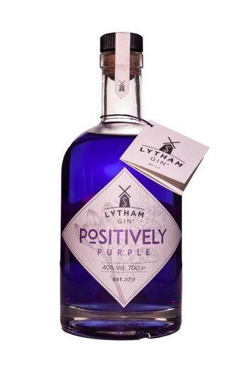 Positively Purple - Dry Gin Contemporain à Couleurs Changeantes - 40% ABV - 5cl 2