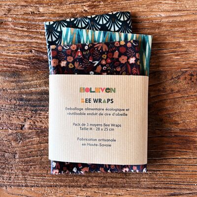 Pack 3 Bee Wraps size M