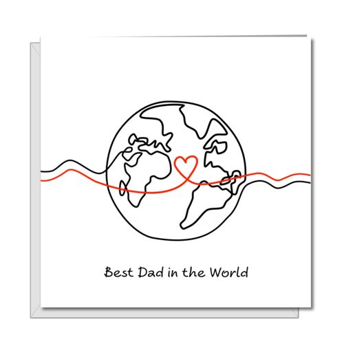 Best Dad in the World Father's Day Card