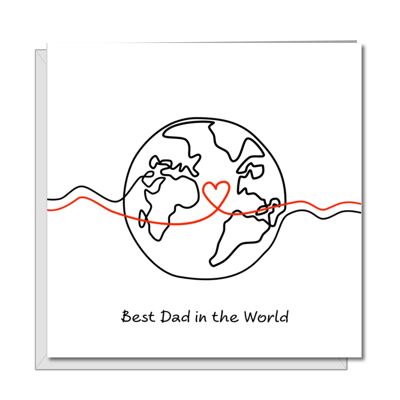 Best Dad in the World Father's Day Card