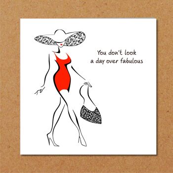 Carte d'anniversaire - 30 40 50 60 Femme - Day Over Fabulous 3