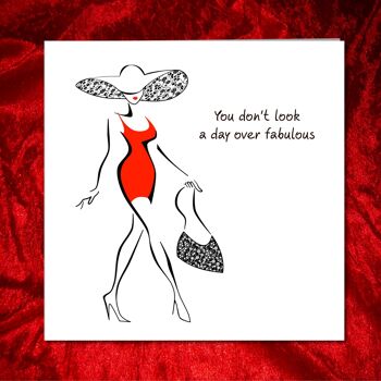 Carte d'anniversaire - 30 40 50 60 Femme - Day Over Fabulous 4