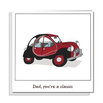 Papa tu es un anniversaire classique / carte de fête des pères - Vintage 1