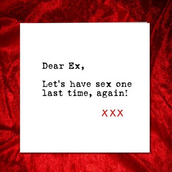 Carte ex-petit ami ou ex-petite amie - Sex One More Time 3
