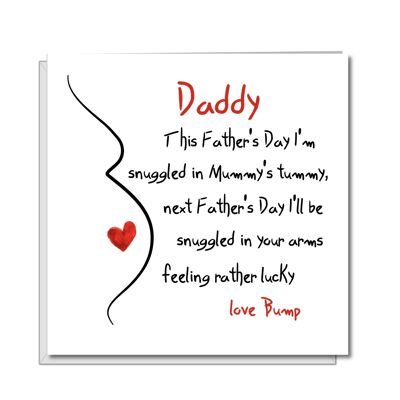Tarjeta del Día del Padre para papá primerizo - Acurrucado en tus brazos
