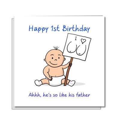 Erste Geburtstagskarte 1. 2. Geburtstag – ein oder zwei Jahre alt