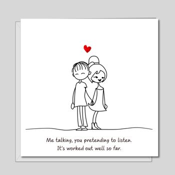 Anniversaire drôle, anniversaire, carte de Saint Valentin - Talk U Listen 2