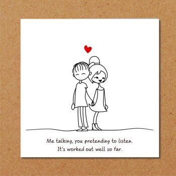Anniversaire drôle, anniversaire, carte de Saint Valentin - Talk U Listen 4