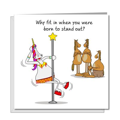 Funny Birthday Card - Female - Llama Shoes