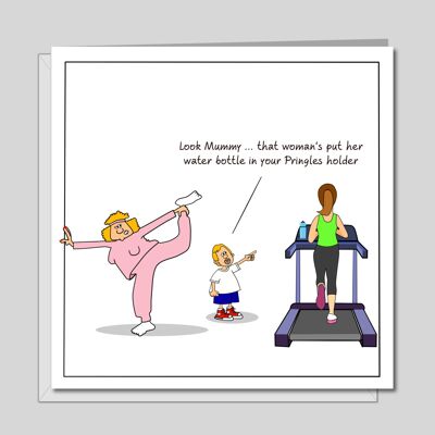 Lustige Geburtstagskarte – Gym Pilates Yoga Fitness