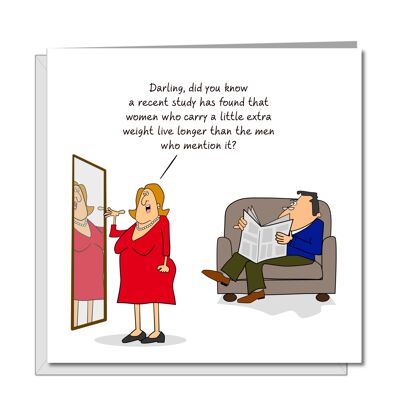 Funny Birthday Card - Husband - Men Live Longer If ….