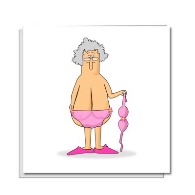 Funny Birthday card 40th 50th 60th 70th - Bikini Boobs