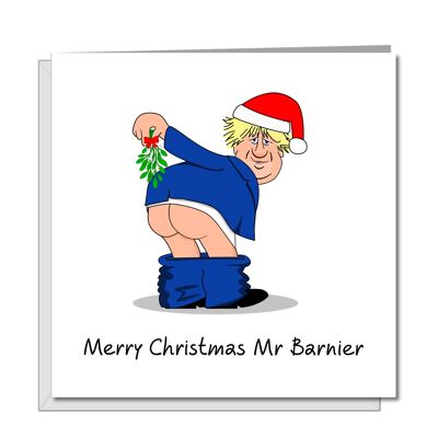 Tarjeta de Navidad divertida de Boris Johnson - Kiss My … Bruselas