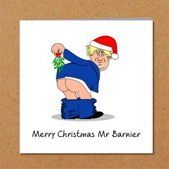 Carte de Noël amusante de Boris Johnson - Kiss My … Brussels 2