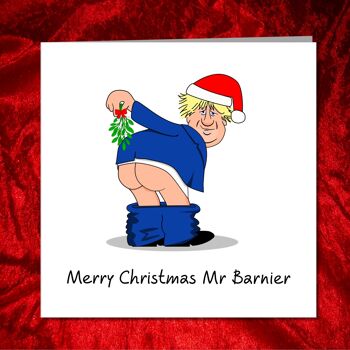 Carte de Noël amusante de Boris Johnson - Kiss My … Brussels 3