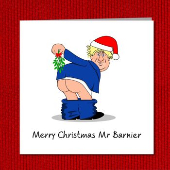 Carte de Noël amusante de Boris Johnson - Kiss My … Brussels 4