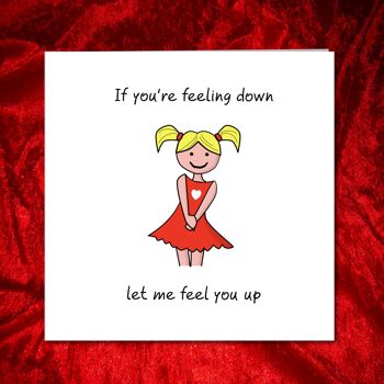 Carte drôle de petit ami/mari - Feeling Down Feel You Up 3