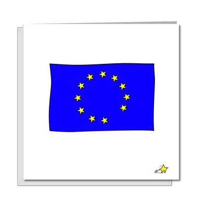 Anniversaire drôle de carte Brexit - Une étoile quittant le drapeau de l'UE