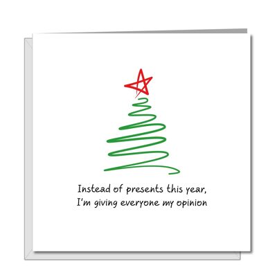 Funny Christmas Card - Gifts / Presents -  Humorous