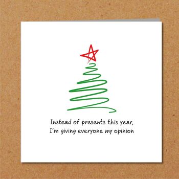 Carte de Noël amusante - Cadeaux / Cadeaux - Humoristique 2
