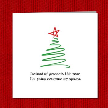 Carte de Noël amusante - Cadeaux / Cadeaux - Humoristique 4