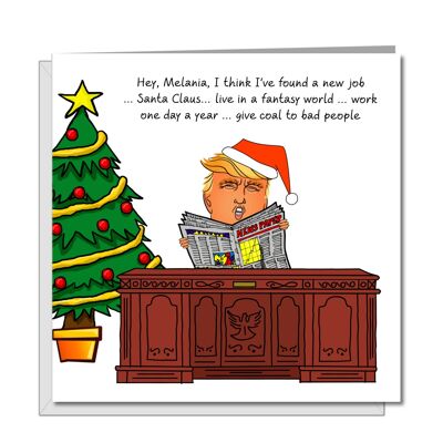 Tarjeta de Navidad divertida de Donald Trump - Elección de EE. UU.