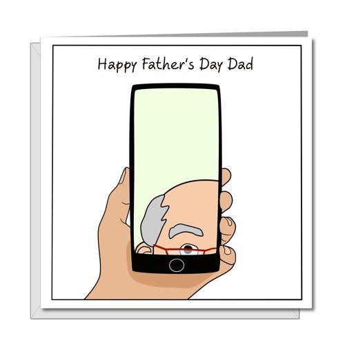Funny Father's Day Card - Zoom Facetime Phone Call