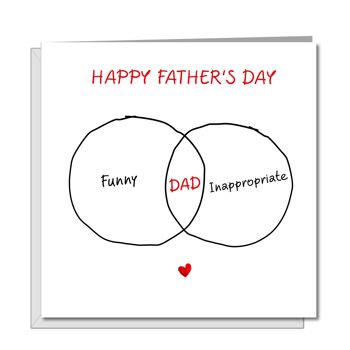 Carte drôle de fête des pères - Blagues de papa inappropriées 1
