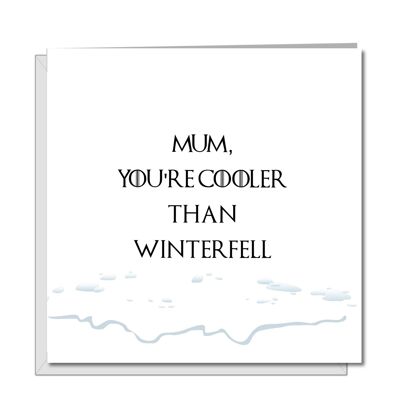 Tarjeta Divertida Día de la Madre - Juego de Tronos Winterfell