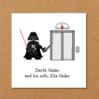 Carte drôle de Star Wars - épouse Ella Vader 2