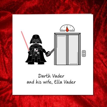 Carte drôle de Star Wars - épouse Ella Vader 3