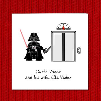 Carte drôle de Star Wars - épouse Ella Vader 4