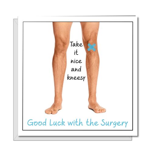 Knee Replacement Surgery Card - Take it Kneesy