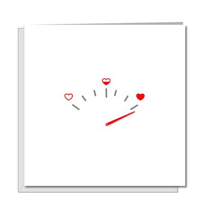 Tarjeta de amor / Día de San Valentín - Corazón de calibre mínimo