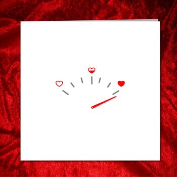 Carte Amour / Saint Valentin - Jauge Coeur Minimal 3