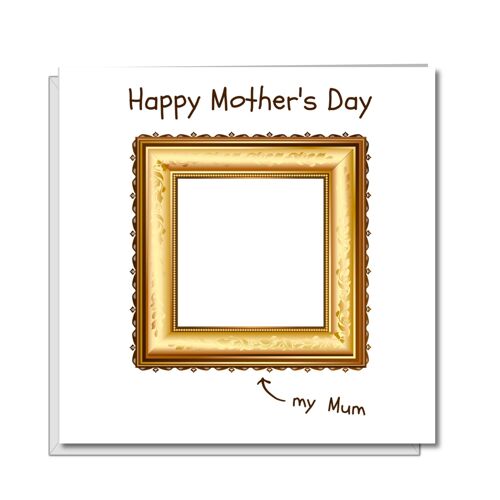 Mothers Day Card - Draw Your Own Picture of Your Mum