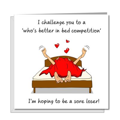 Naughty Card for Partner - Best in Bed Competition