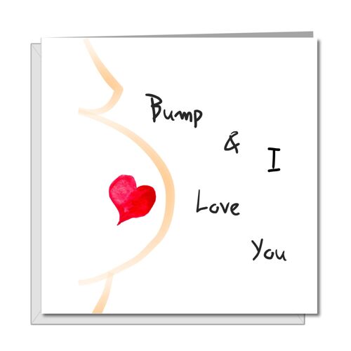 New Baby / Pregnant Valentines Day Card for Father-to-be